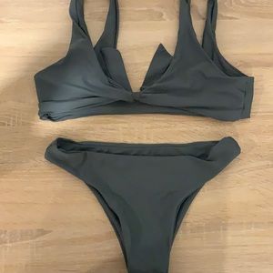 greenish bikini